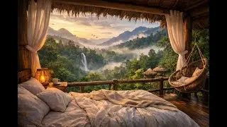 SOUNDLESS - Living Close to Nature  Mountain Cabin, Waterfall & Morning Mist