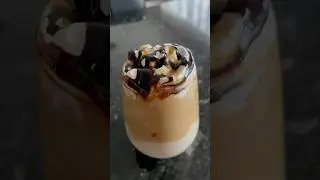 Coffee Dalgona satisfying ASMR dairy free  heavy whipping cream, oat milk & instant coffee🧋#coffee
