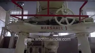 Marshall Fowler tea machinery in operation at Sourenee Tea Estate, Darjeeling: Made in Gainsboro, UK
