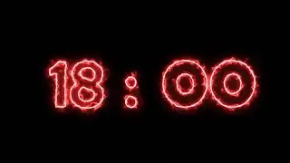 Neon electric timer 18 minutes (countdown)