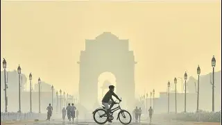 India New Delhi's Choking Smog Crisis: Breathing Woes and Hazy Horizons
