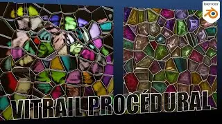 Créer une texture procédurale de vitrail sur Blender