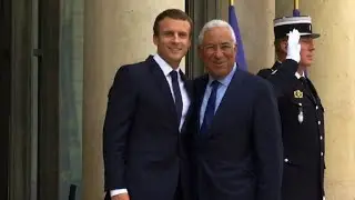 France's Macron meets with Portuguese PM Costa