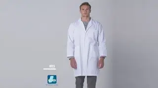 803 UNISEX 39&rdquo; LAB COAT WITH INNER POCKETS