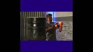 Nerf SurgeFire Elite Blaster 15-Dart Rotating Drum, Slam Fire, Includes 15 Official Nerf Elite Darts