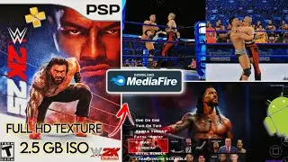 New WWE 2K25 PSP Realistic Mod Official LA Knight vs Rhea Ripley [NXT] Gameplay