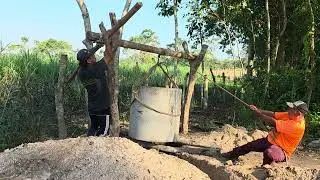 Accidente en el proyecto de la fosa de Tetengo y familia. 