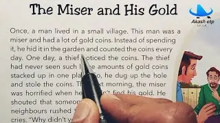 The Miser and His Gold | English reading practice | english padhna kaise sikhe | story english story