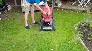 Mountfield SP530 Mower Modified for CORDLESS Drill start no pulling or mower battery to charge.