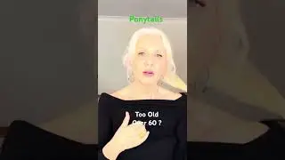 Ponytails . Are We Too Old Over 60 ? #hair hairstyle #haircare #ponytailhairstyles #ponytail