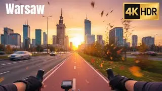 40-минутная тренировка для велотренажёра для сжигания жира - Варшава &ndash; Поездка по центру города