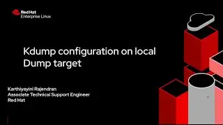 Kdump configuration: basics (over local dump target)