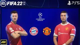FIFA 22 PS5 | Bayern Munich Vs Manchester United | UEFA Champions League | 4k Gameplay