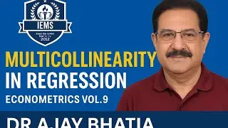 Multicollinearity in Regression  Causes, VIF, Remedies | Econometrics Vol. 9 for UGC NET , GATE ,IES