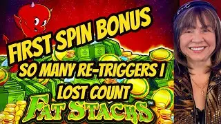 FIRST SPIN BONUS! RE-TRIGGERS-GREAT SESSION