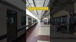 Sealdah-Krishnanagar AC Local train has arrived 📍Barrackpore station ❤️