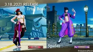 SFV | (2021) Juri's Fan Design Skins - Costumes, Colors & Combos
