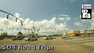 Road Trip #515 - LA-45 South, Part 1 - Marrero / Estelle / Crown Point, Louisiana