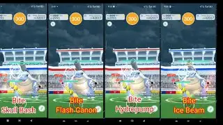 No MEGA, Mega Blastoise Solo, 6 Unique, Easiest vs Brutal All Movesets Catch, Behemoth Blade in Rain