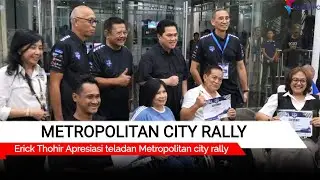 Minister of Youth and Sports Erick Thohir attended the exemplary Metropolitan city rally in Jakarta