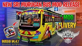 New Sri Murugan Bus Mod Tamil | Bus Simulator Indonesia | Murugan Bus Livery In Bussid #srimurugan
