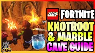 LEGO FORTNITE - WHERE TO FIND Knotroot & Marble - Grass Cave Guide