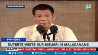 President Duterte meets Nur Misuari in Malacañang