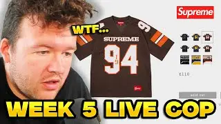 I messed up this drop... SUPREME FW25 WEEK 5 LIVE COP! SEQUIN JERSEYS 🔥