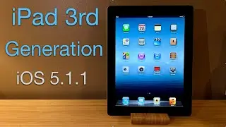 Распаковка iPad 3, все еще работающего под управлением iOS 5.1.1