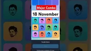 Major Combo Card 18 November | MAJOR Daily Durov Puzzle |  Major Combo | Durov Puzzle #major #durov