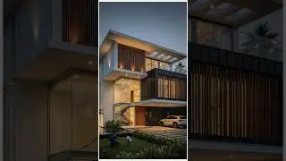 Contemporary Home Elevation &mdash; Sleek lines, modern design, timeless appeal. #shorts