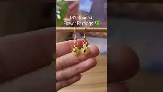 C&oacute;mo hacer aretes de flores ☘️🌼