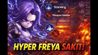 HYPER FREYA NGAMUK! 🔥 Moskov Starwing + Weapon Master | Magic Chess GoGo Push Rank