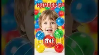Bounce with Five and His Five Bouncy Balls! ⚽️ Learn Number 5