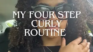 my four step curly routine | simple easy curly hair routine | 3c hair