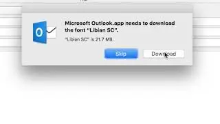 font download issue suitcase fusion and outlook