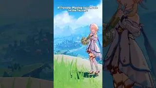 If Traveler Playing Jazz In the Teyvat 🗿🎷 | Genshin impact #genshinimpact