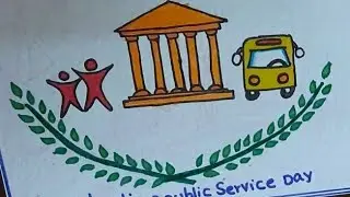 United Nations puplic Service Day/UN Public Service Day Drawing very easy