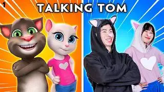 Make Tom Happy - Talking Tom In Real Life | Compilation of Talking Tom's Funniest Scenes