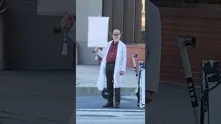 protestor at the nra 2023 exhibits