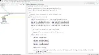 JavaFX Software: Quiz App (MVC, JSON Serialization)