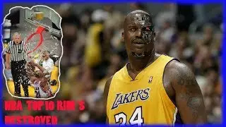 TOP 10 Rim Backboard Breaking Dunks NBA