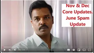 November and December 2024 Core Update and June 2024 Spam Update in Tamil #SasikumarTalks