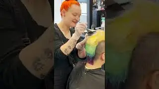 Rad Tie Dye Mohawk Fashion Color Hairstyle
