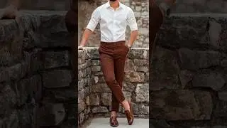 White Shirt Stylish Combinations | Best Pant Matching Ideas for Men | Men's #fashiontips #shorts