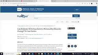 NEW STUDY: NPD Cured? NOT!