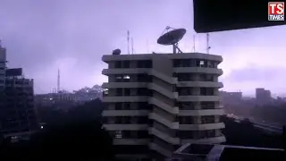 Heavy Rain In Hyderabad City || Today Weather Report || Clouds firing || TS TIMES