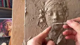 Bus-relief Portrait Sculpture in Clay