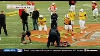 2018 Reese's Senior Bowl Practice day 2 - South Practice - Routes vs. Air