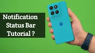 Motorola G37 Power - Notification status bar tutorial